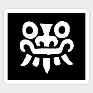 A spooky Inca mask Sticker